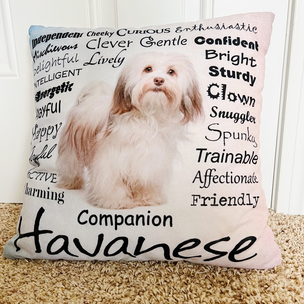 Havanese Throw Pillow